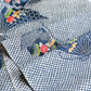 Vintage Chirimen Silk Kimono Fabric Sold By The Metre