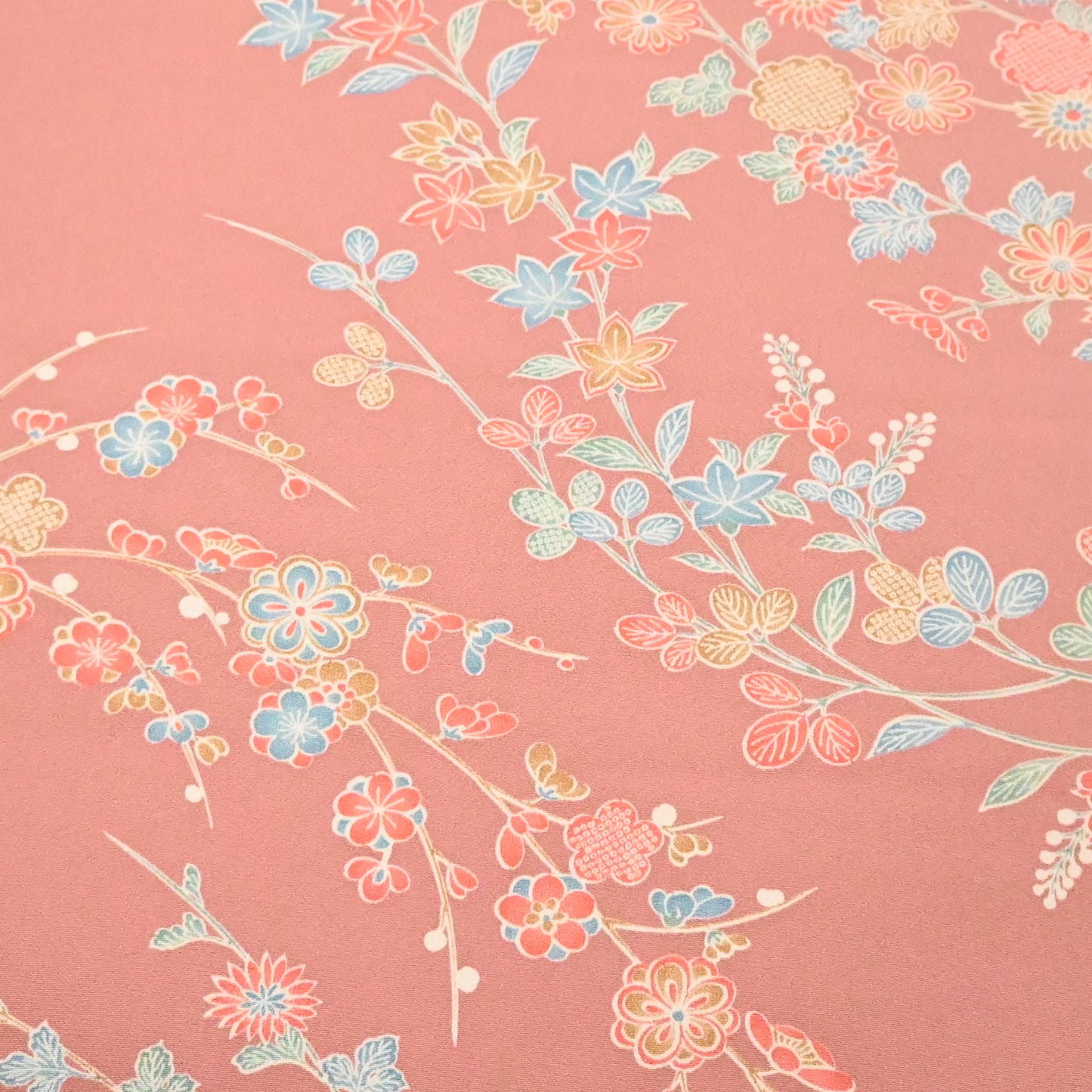 Vintage Silk Kimono Fabric Sold By The Metre