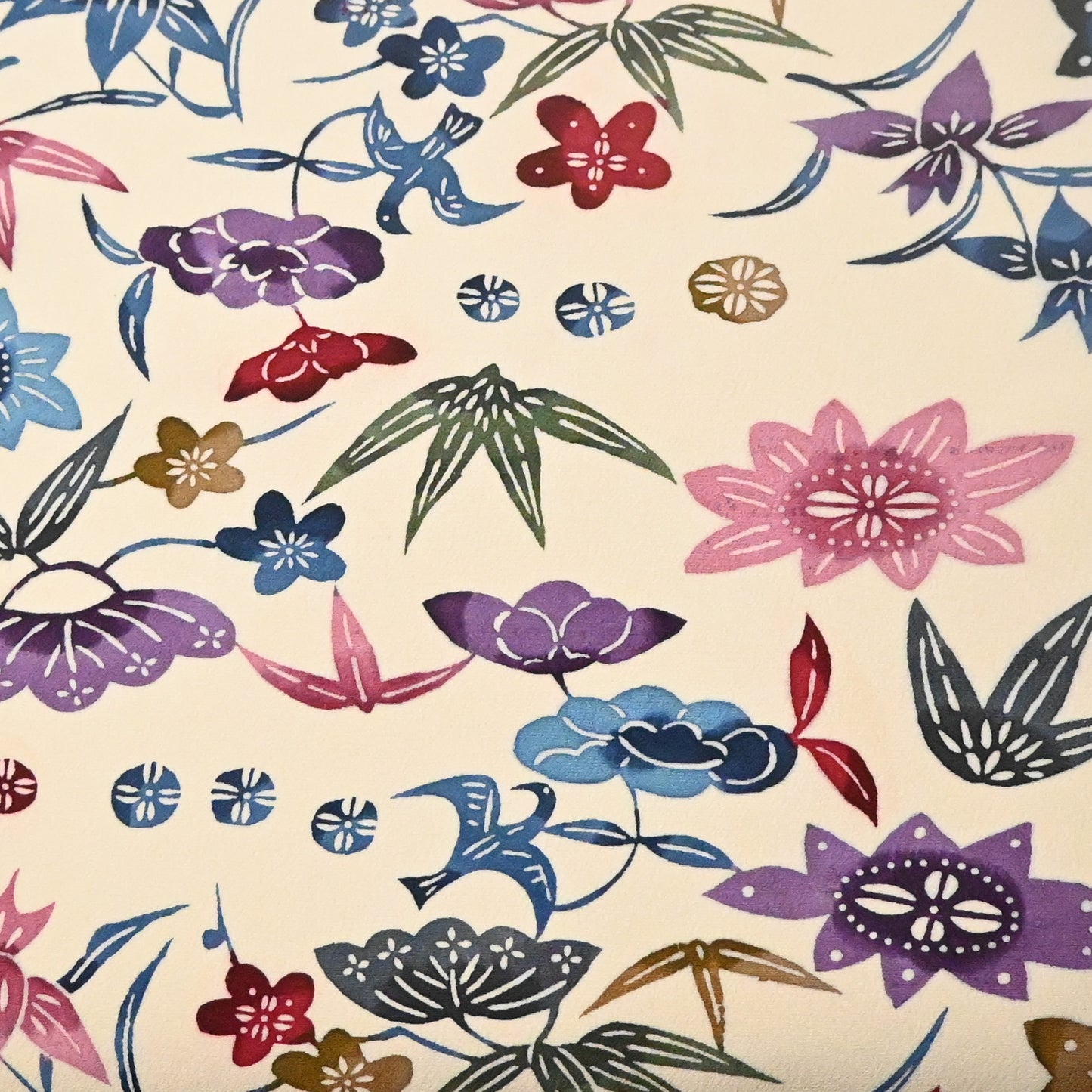 Vintage Silk Kimono Fabric Sold By The Metre