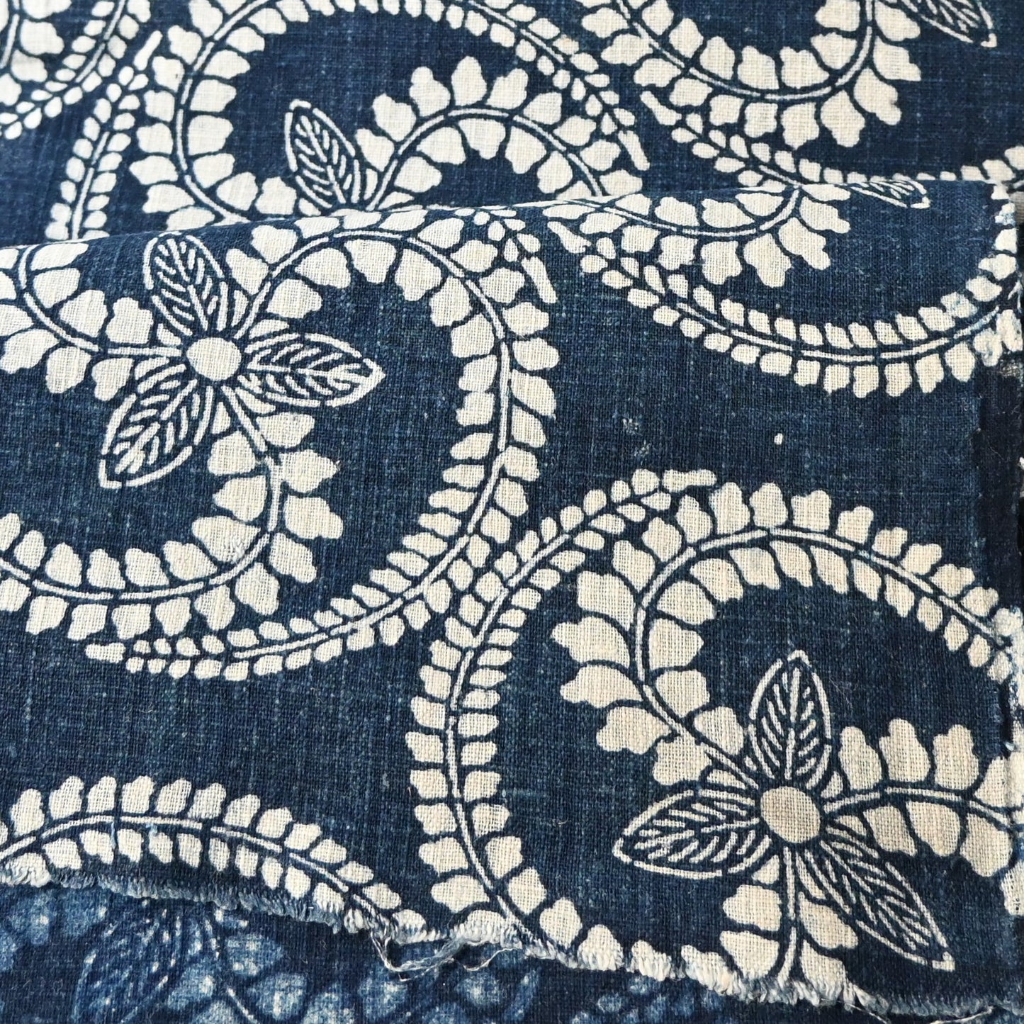 Antique Indigo Katazome Cotton