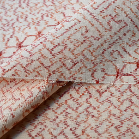 Vintage Tsumugi Silk Kimono Fabric Piece