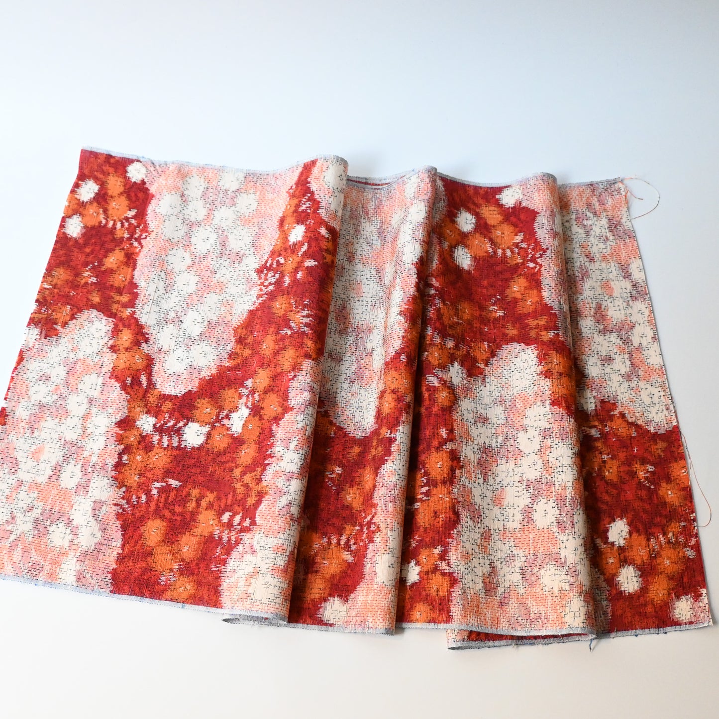 Vintage Tsumugi Silk Kimono Fabric Piece