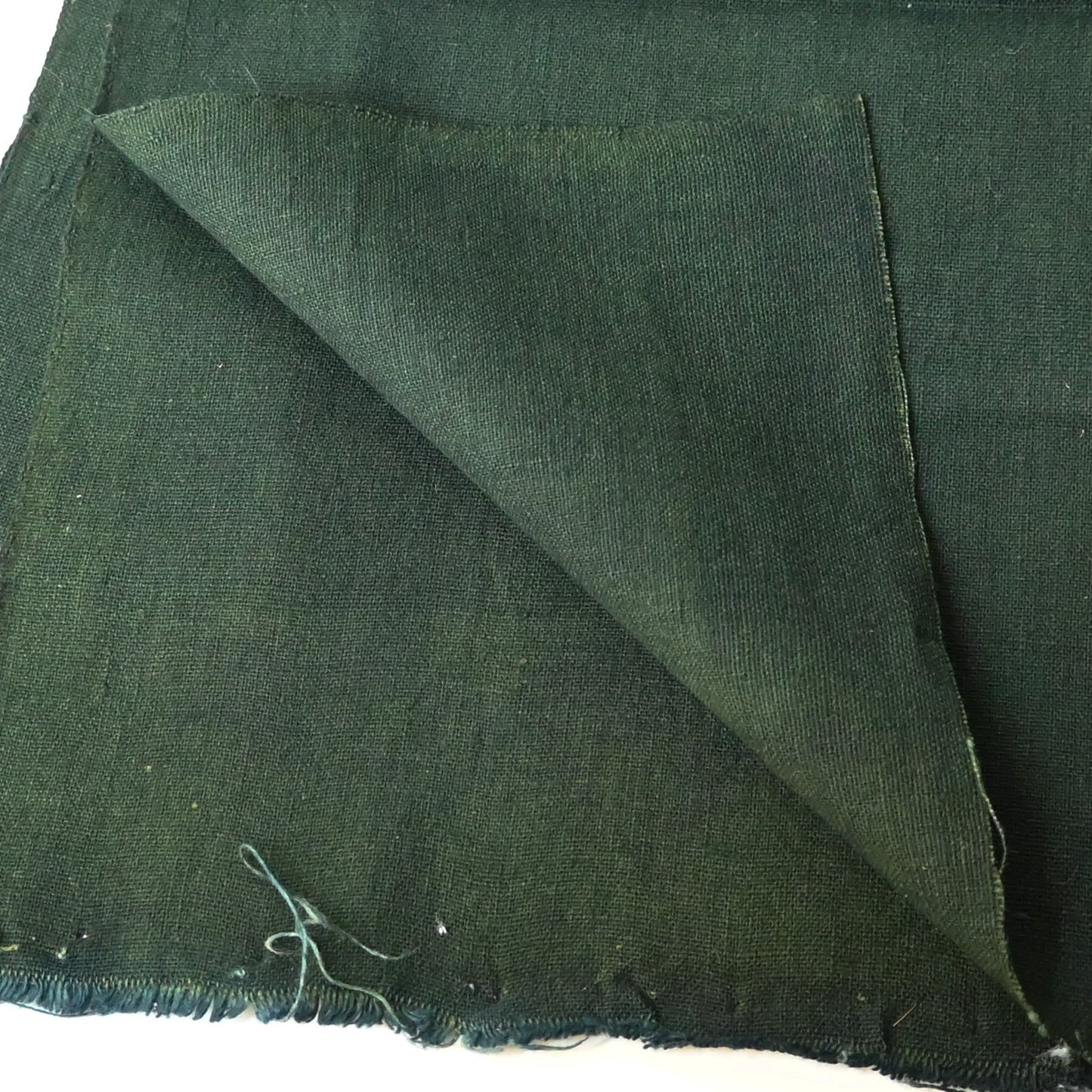 Vintage Plain Indigo Green Cotton