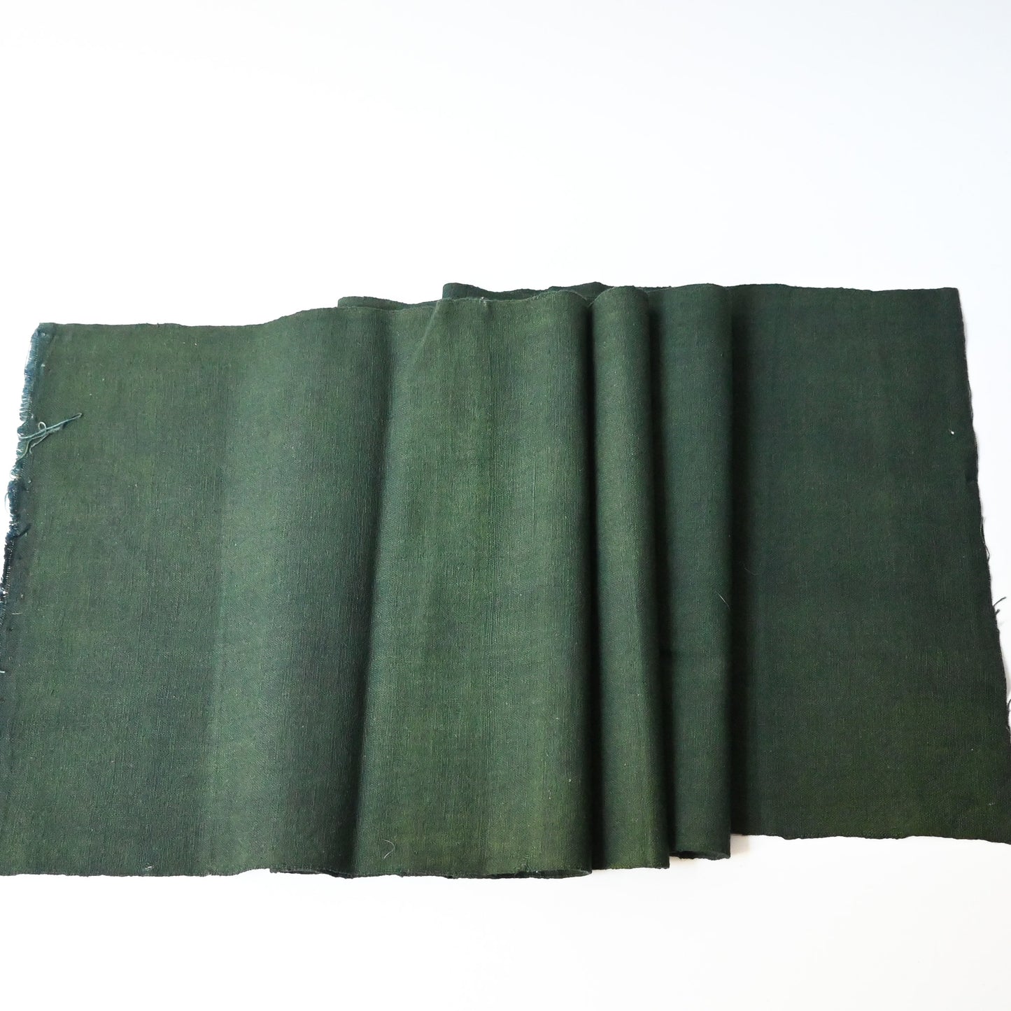 Vintage Plain Indigo Green Cotton