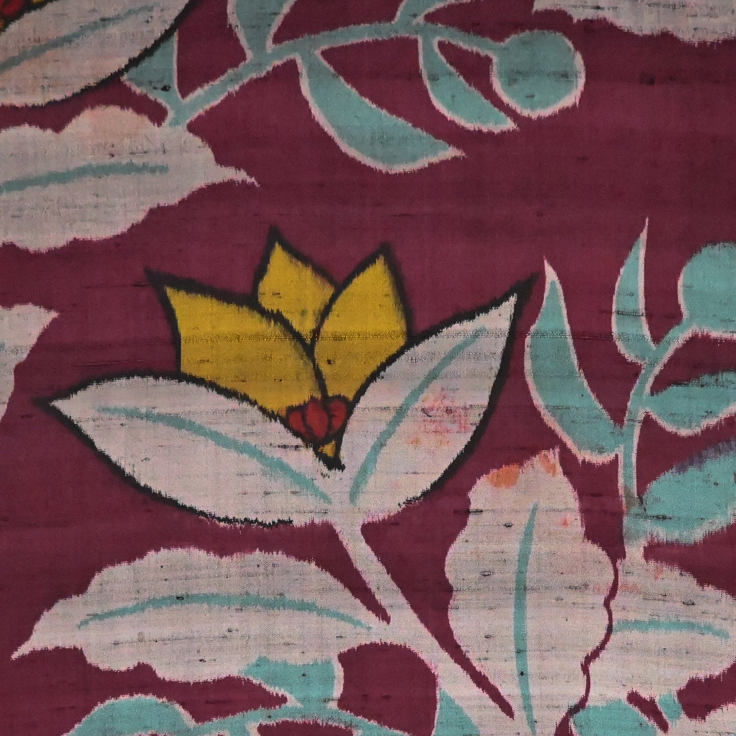 Vintage Meisen Silk Kimono Fabric Piece