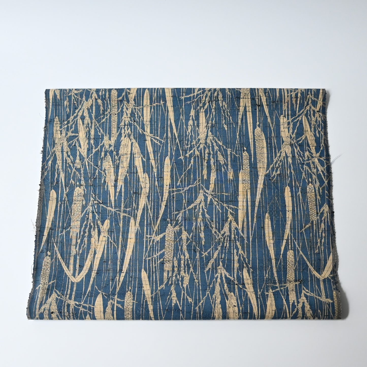 Vintage Tsumugi Silk Kimono Fabric Piece