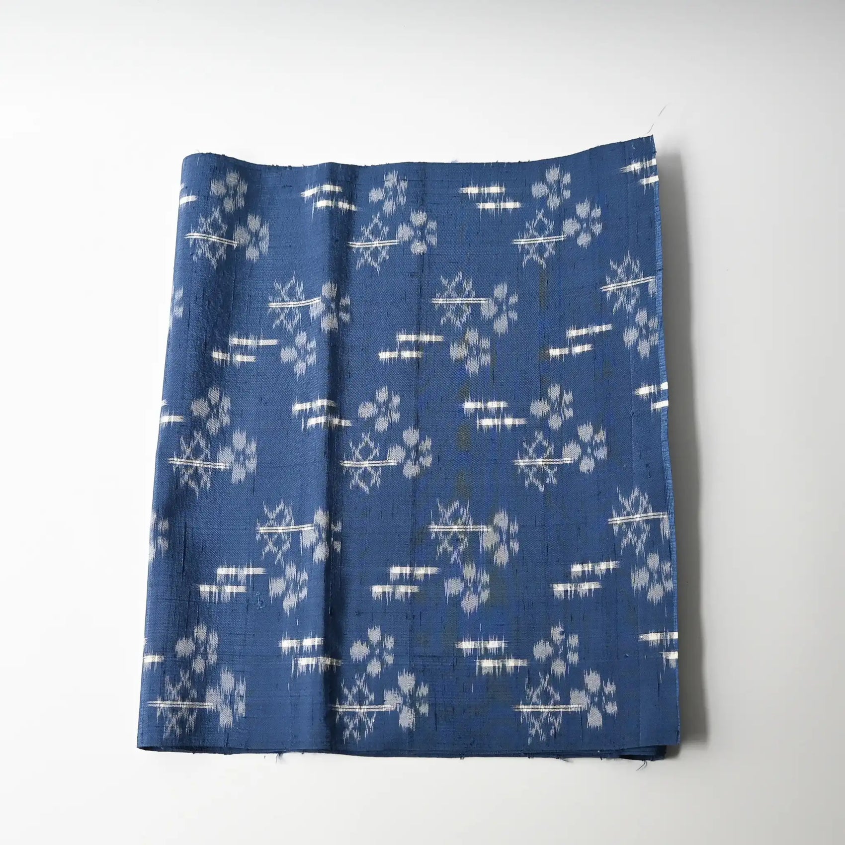 Vintage Kasuri Silk Kimono Fabric Piece