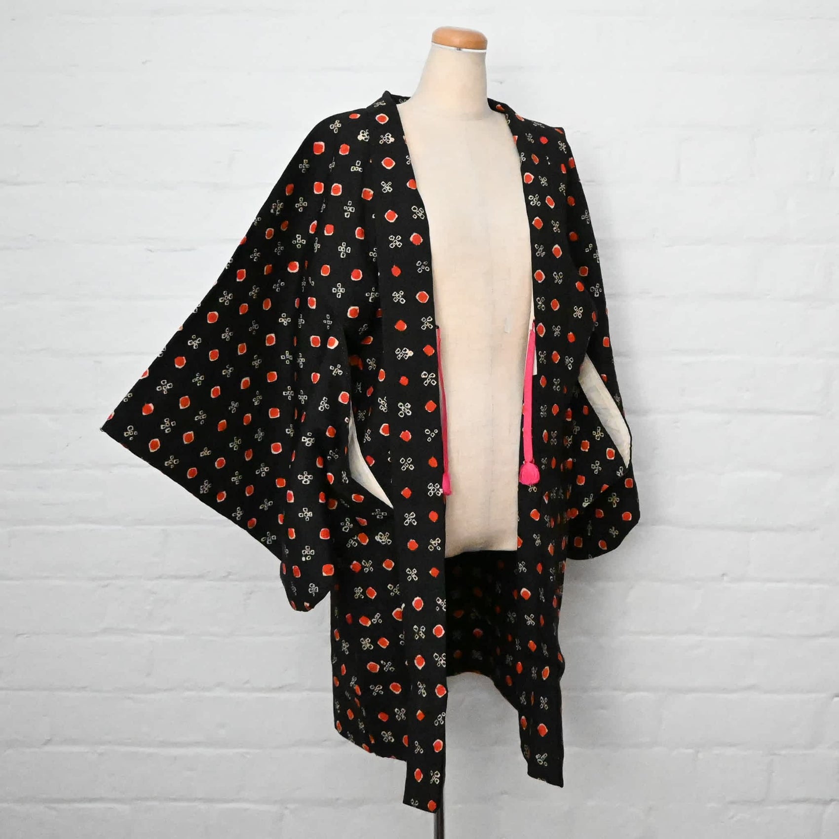 Vintage Women's Silk Shibori Haori