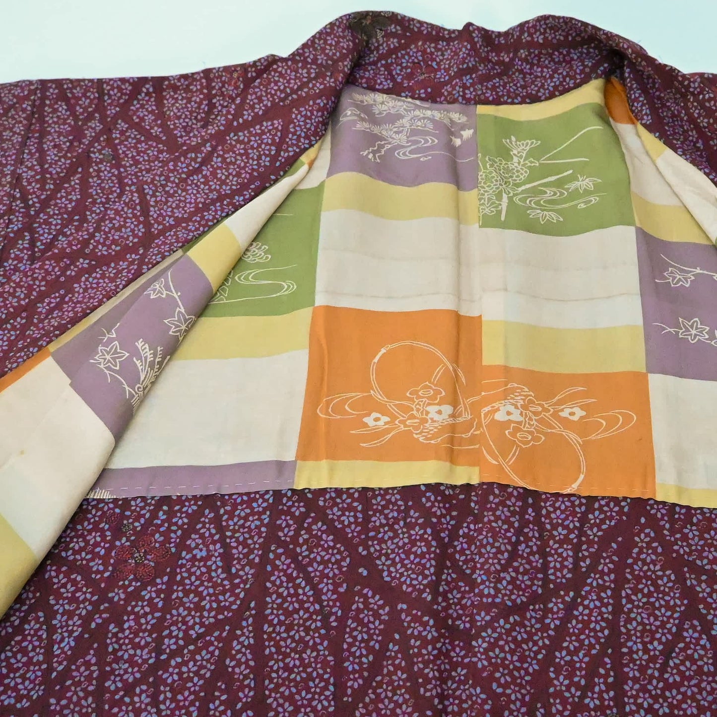 Vintage Women's Silk Floral Haori