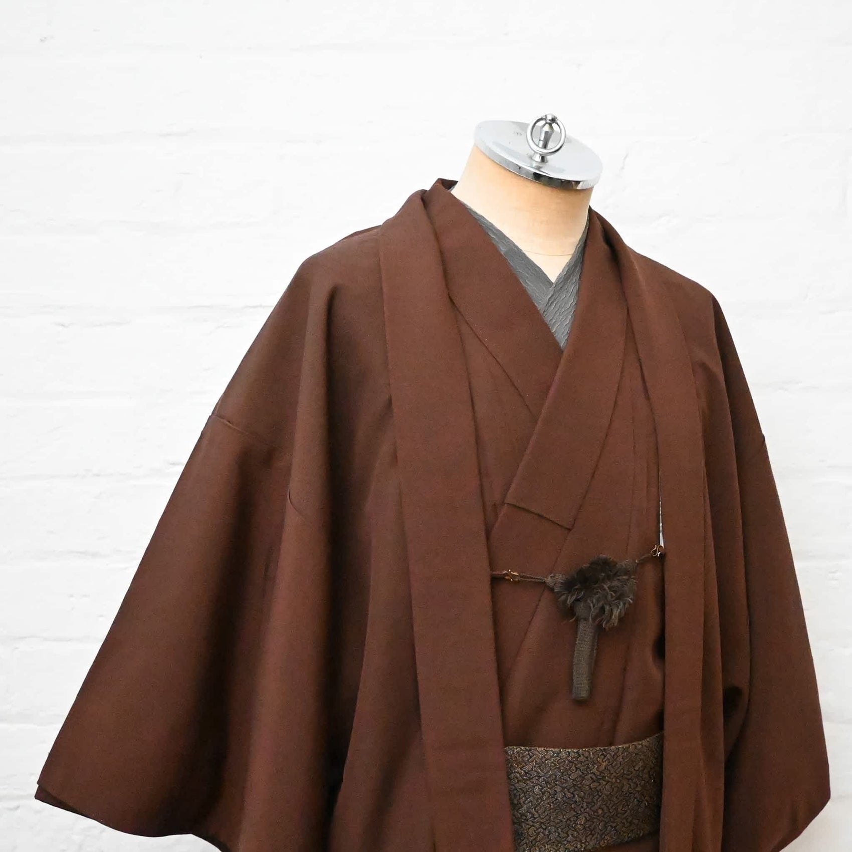 Vintage Men's Silk Kimono Ensemble