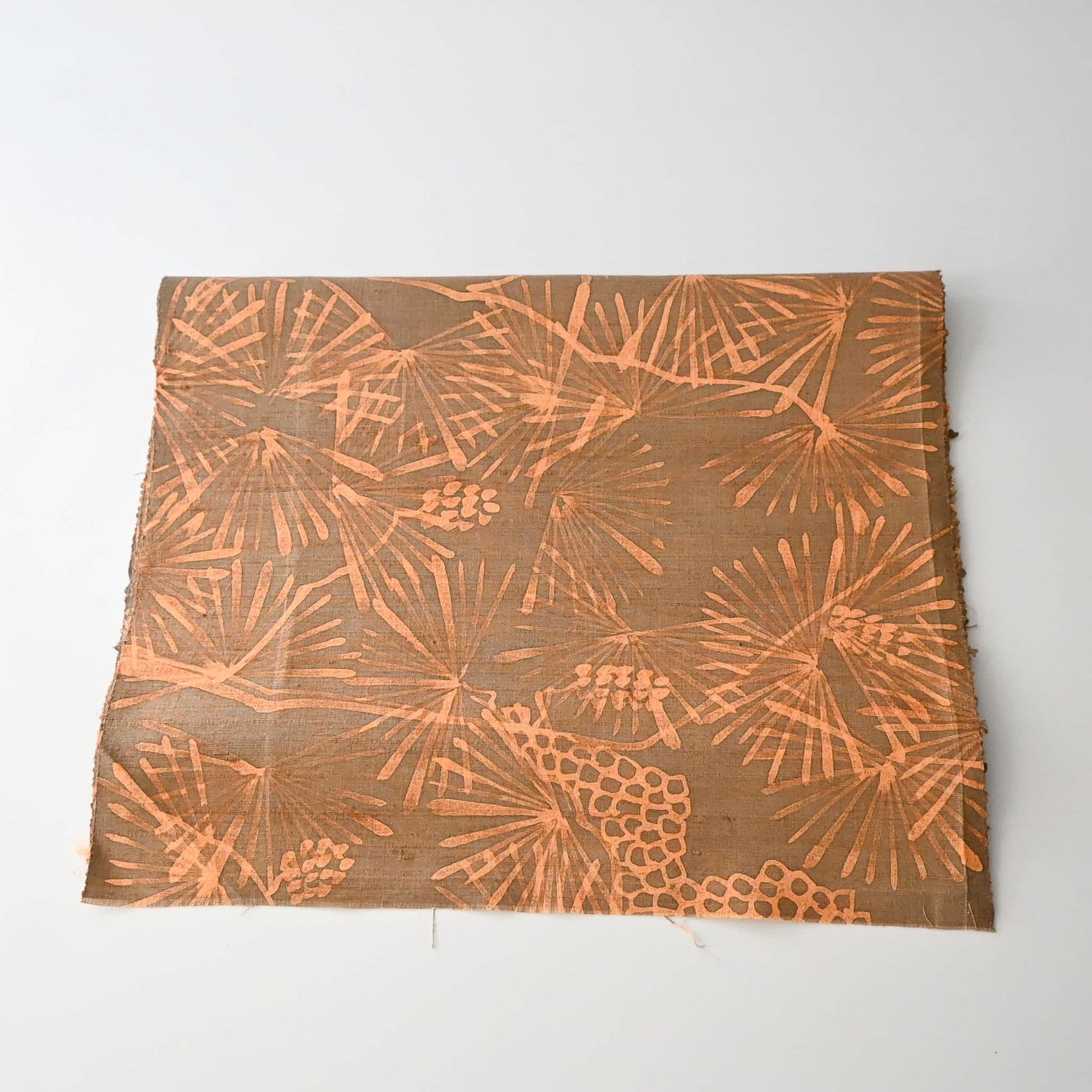 Vintage Tsumugi Silk Kimono Fabric Piece