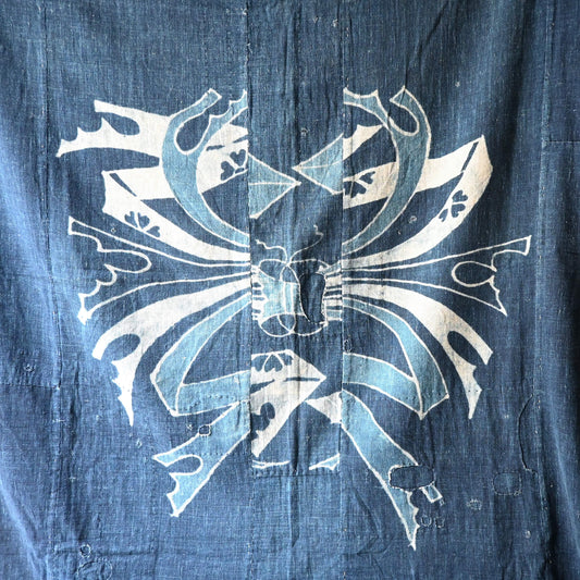 Antique Indigo Tsutsugaki Cotton