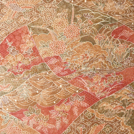 Vintage Silk Kimono Fabric Sold By The Metre