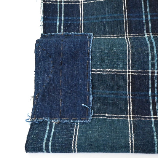 Vintage Indigo Check Cotton