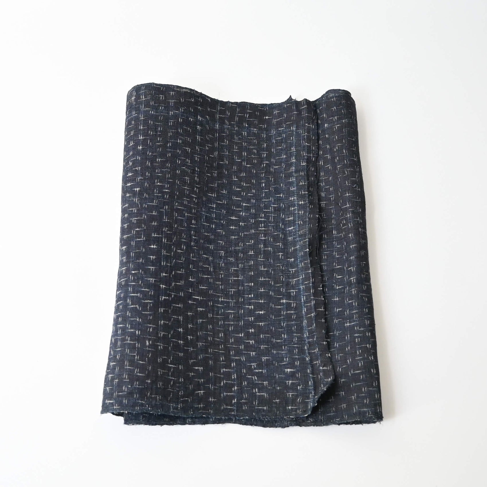 Antique Indigo Dyed Kasuri Hemp