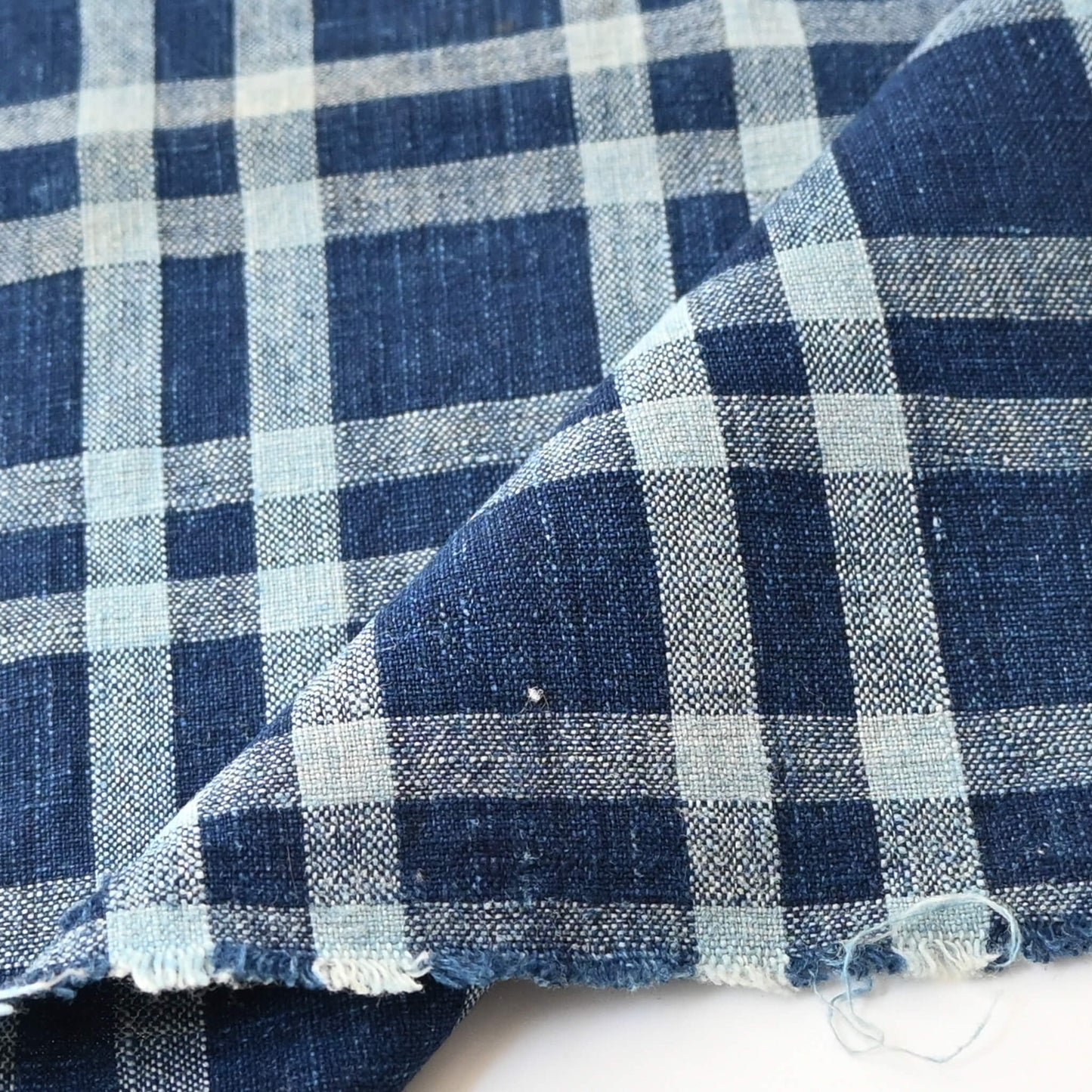 Vintage Indigo Check Cotton