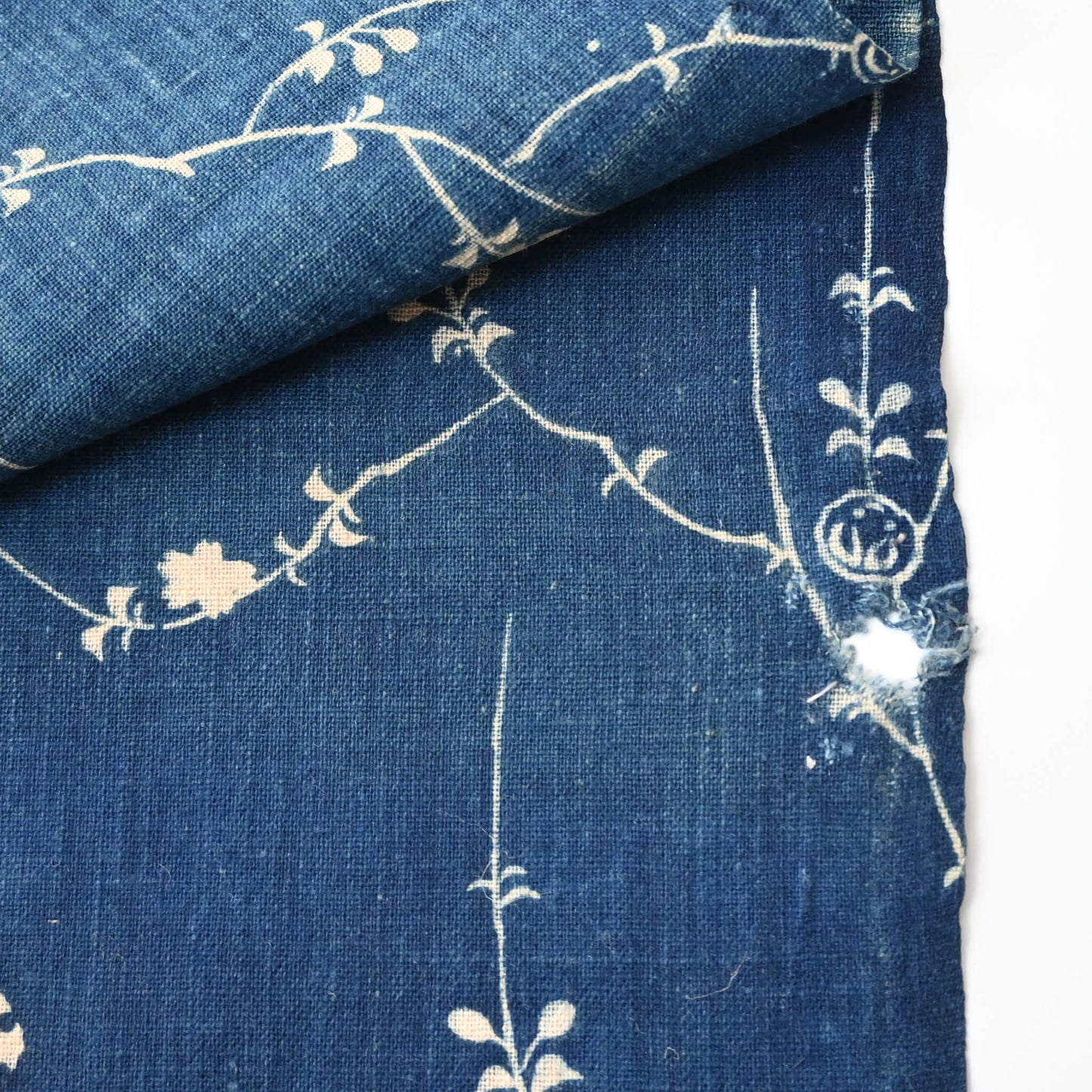 Antique Indigo Katazome Cotton