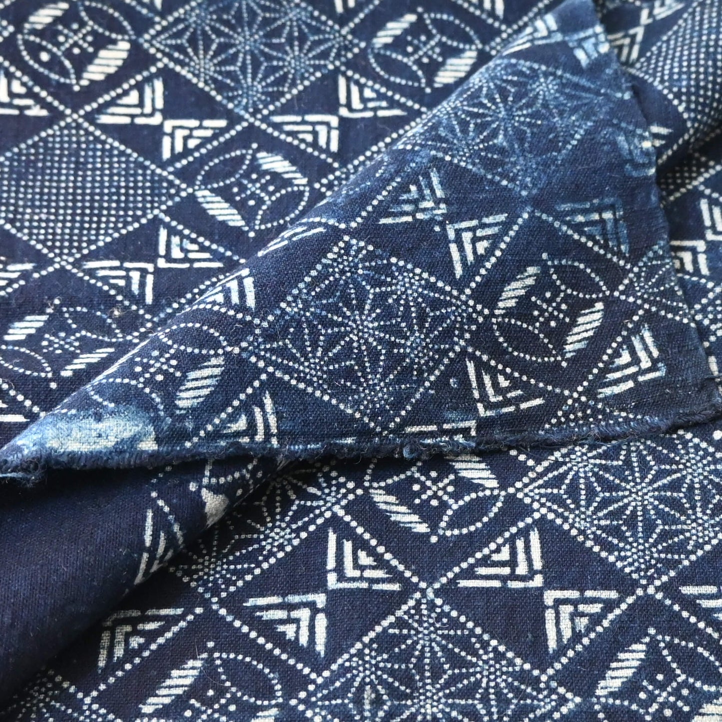 Antique Indigo Katazome Cotton