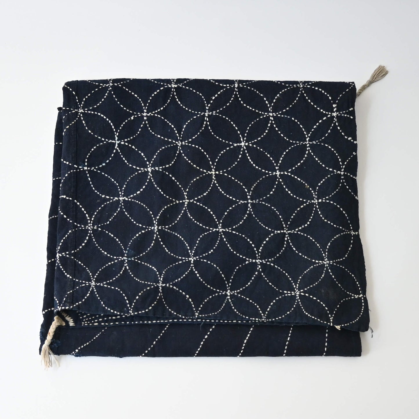 Vintage Indigo Sashiko Cotton Furoshiki