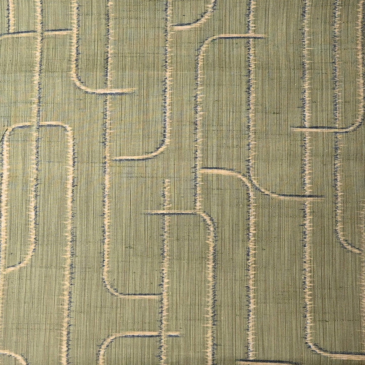 Vintage Tsumugi Silk Kimono Fabric Piece