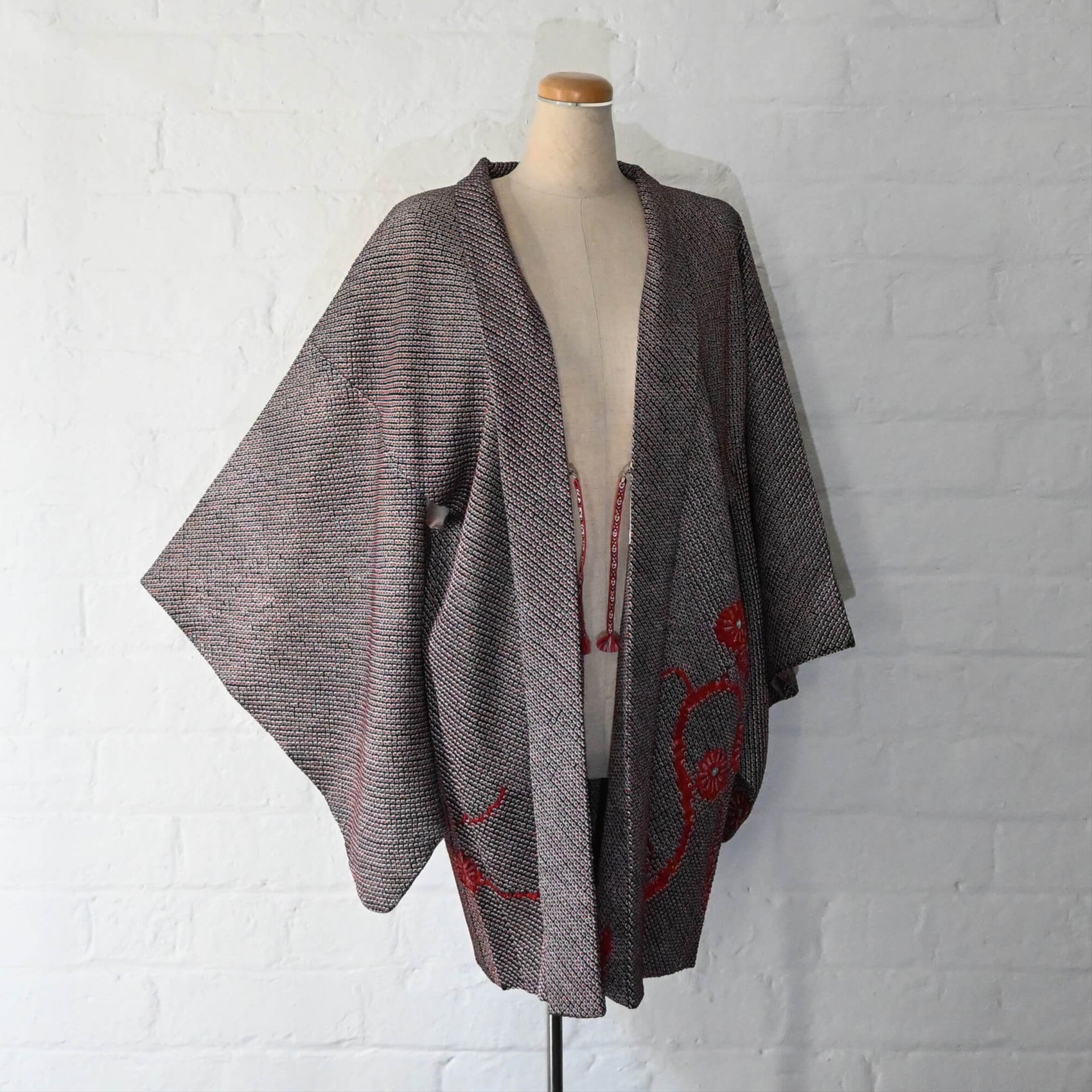 Vintage Women's Silk Shibori Haori