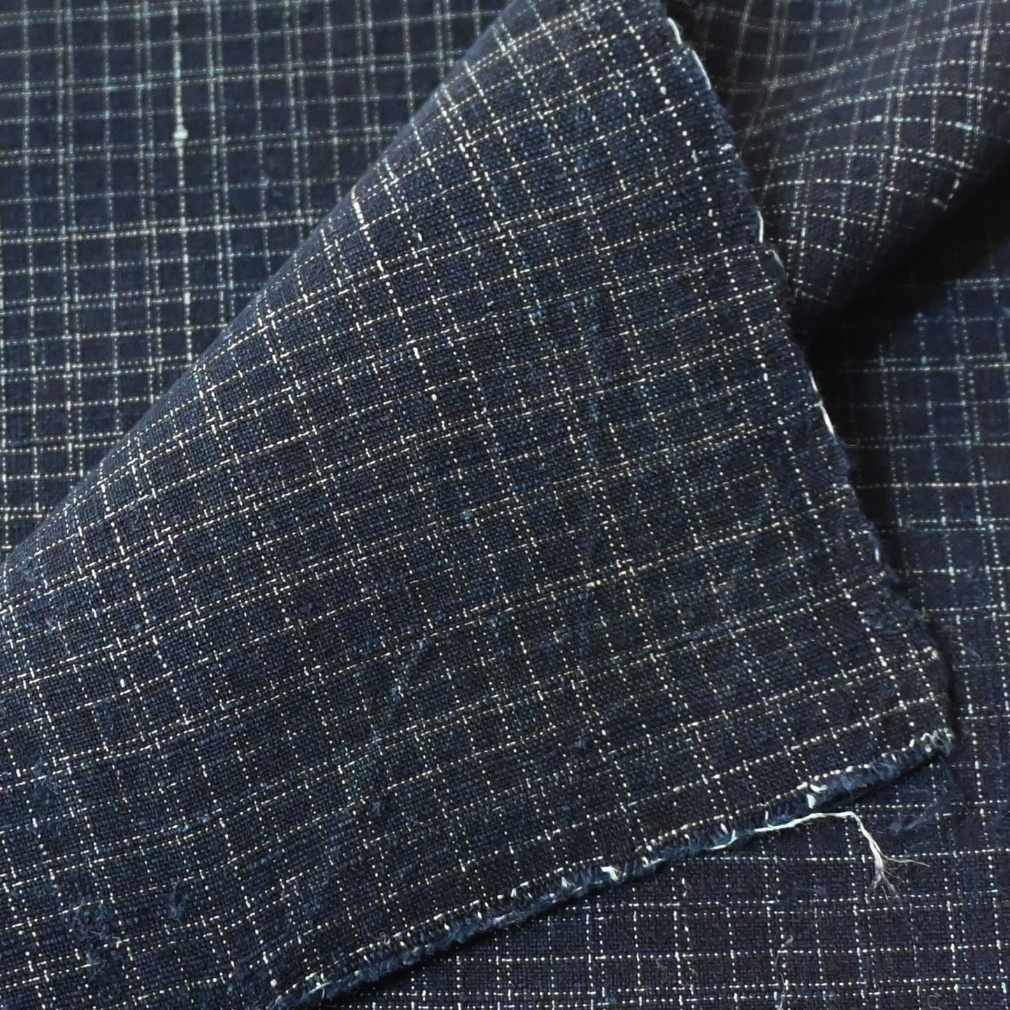 Vintage Indigo Check Cotton