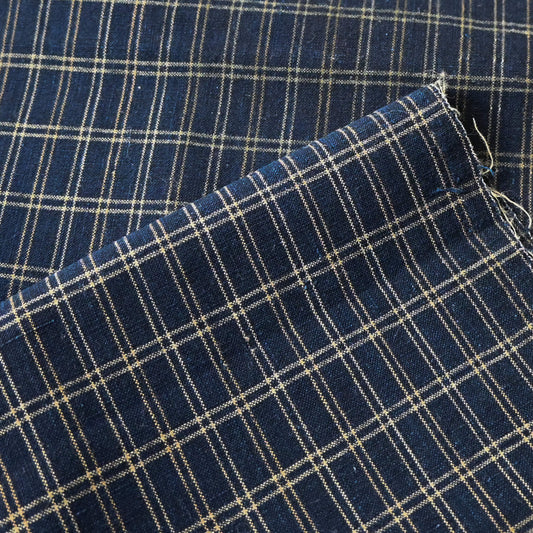 Vintage Indigo Check Cotton